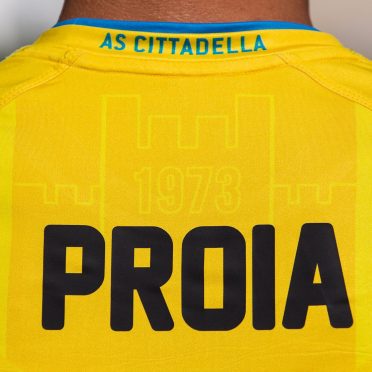 Cittadella seconda maglia gialla 2020-21 colletto Proia