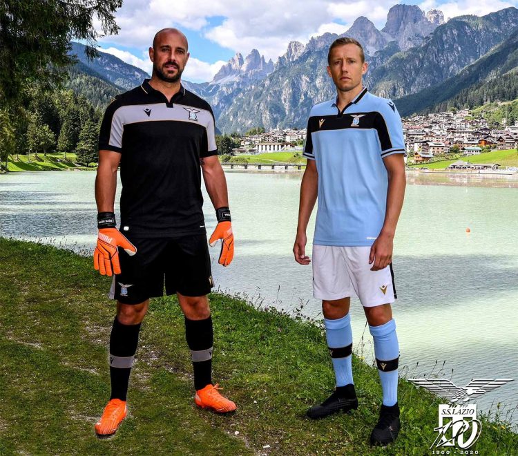 Le nuove maglie della Lazio per la Champions League 2020-21