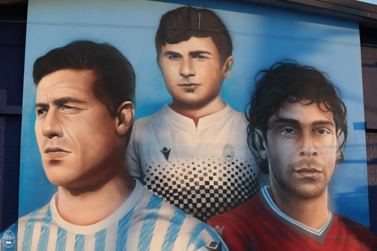 Murales giocatori Spal