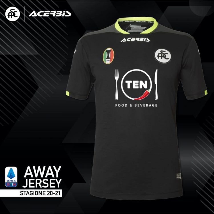 Seconda maglia Spezia 2020-2021 nera