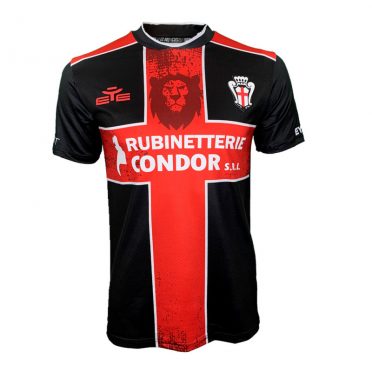 Seconda maglia Pro Vercelli 2020-2021 nera croce rossa
