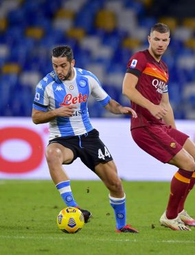 Manolas in Napoli-Roma