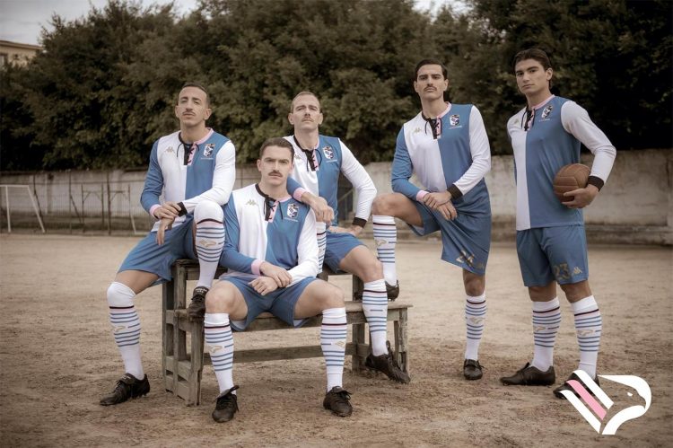 Kit Palermo Calcio 120 anni bianco e blu