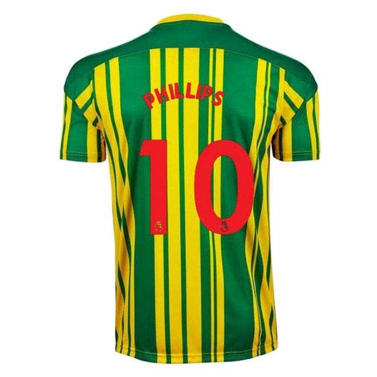 Seconda maglia WBA verde-gialla 2020-21