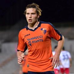 Prima maglia Pistoiese arancione e blu