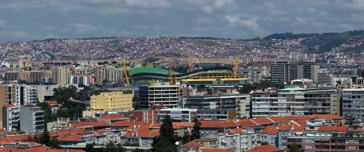 Skyline stadio Lisbona