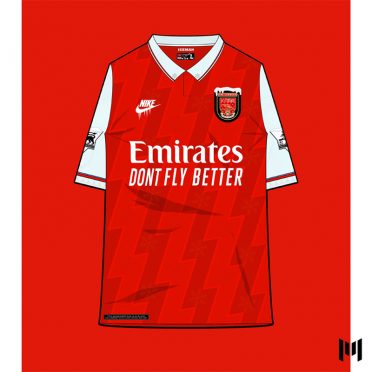 Maglia 90 Arsenal Bergkamp