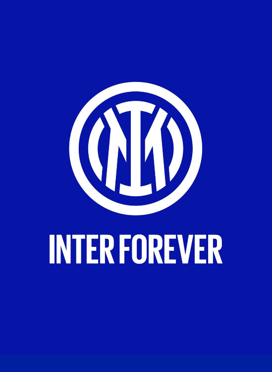 Bandiera INTER Nuovo Logo 2021 Ufficiale cm 50 x 70 Nerazzurra BFINLN