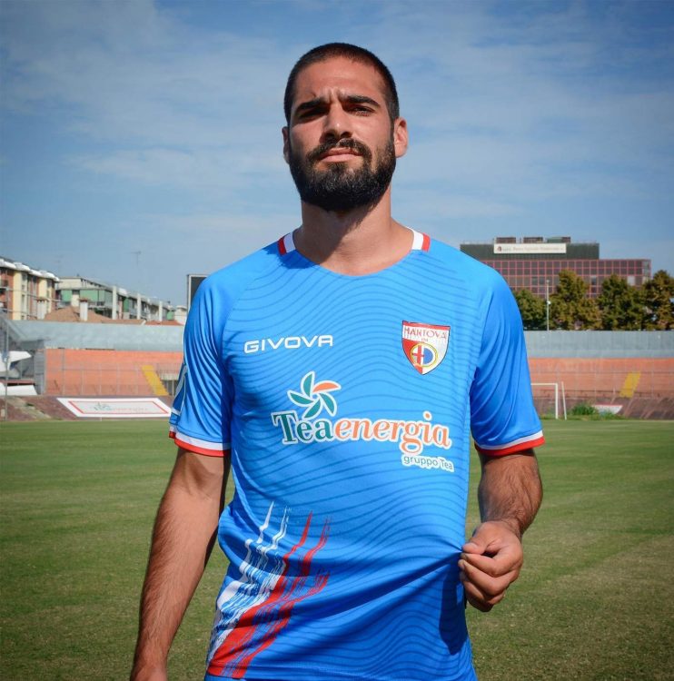 Terza maglia Mantova azzurra 2020-21