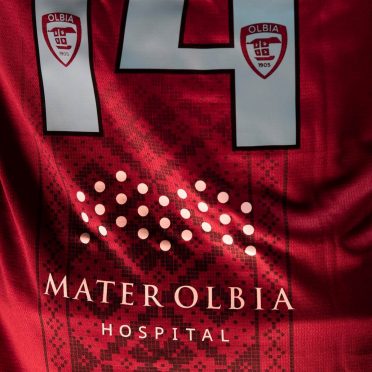 Dettaglio Olbia terza maglia