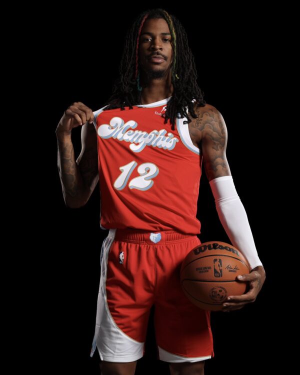 Maglia Memphis Grizzlies rossa City Edition 2024-25