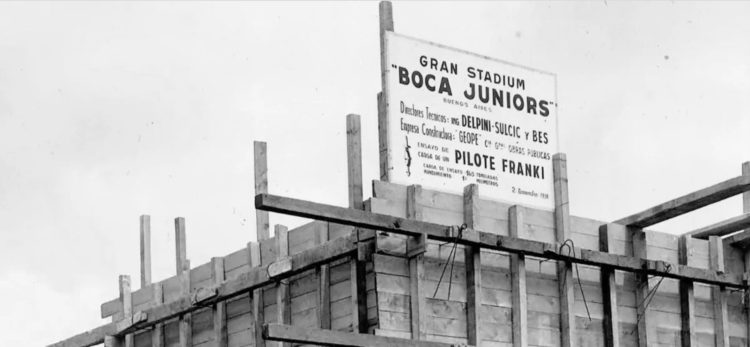 Costruzione stadio Bombonera 1938