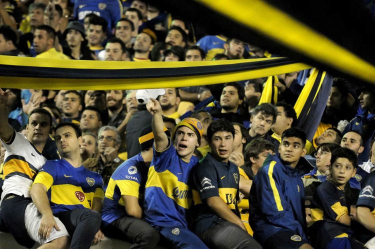 Tifosi Boca sugli spalti