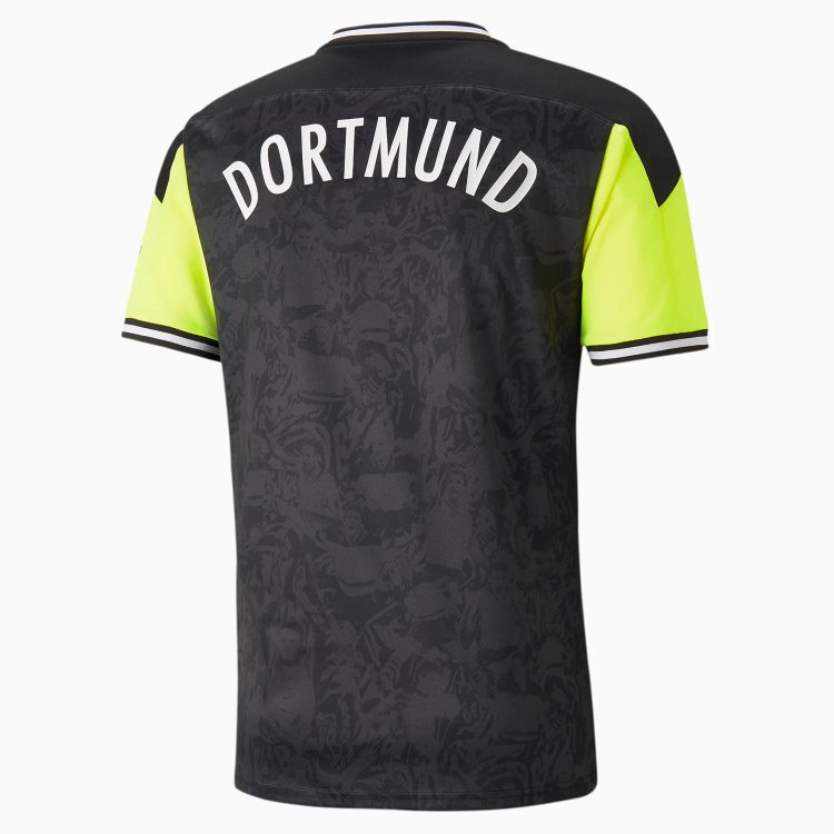 Maglia Borussia Dortmund speciale giallo fluo nero retro