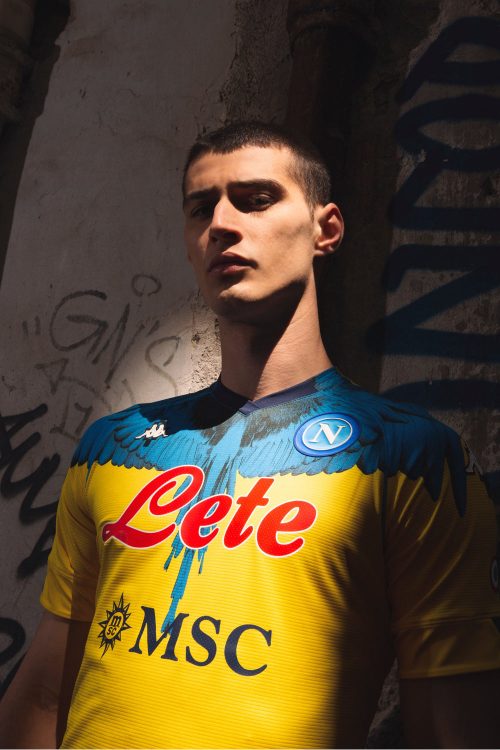 Kit Napoli Marcelo Burlon Kappa giallo