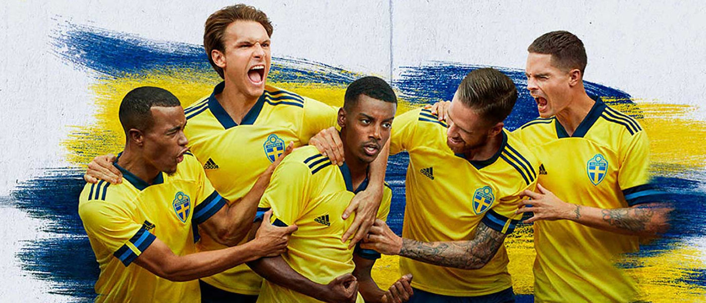 Le maglie della Svezia per Euro 2020