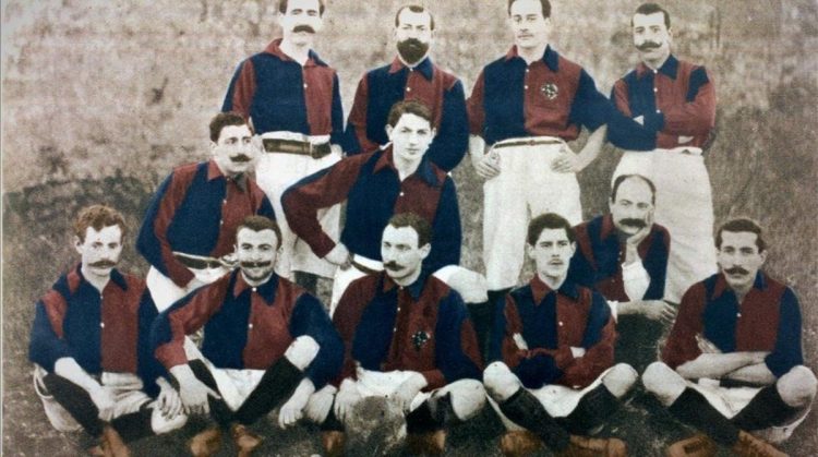 La prima maglia del Barcellona nel 1899