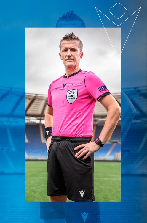 Divisa arbitro Euro 2020 Macron fucsia