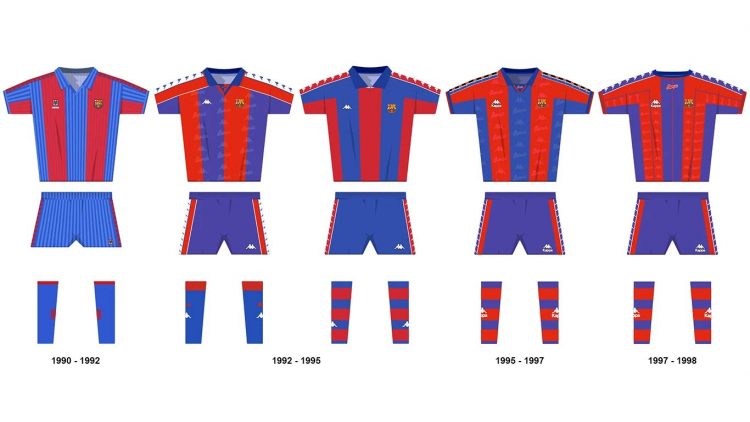 Divise barcellona 1990-1998