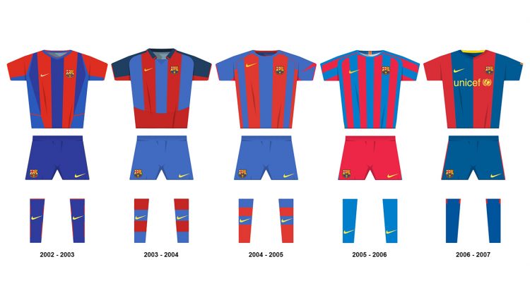 Maglie Barcellona 2002-2007