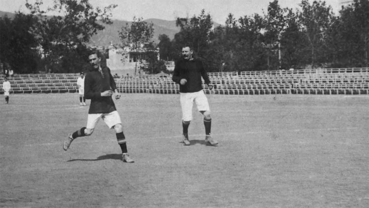 Joan Gamper nel 1902 in campo