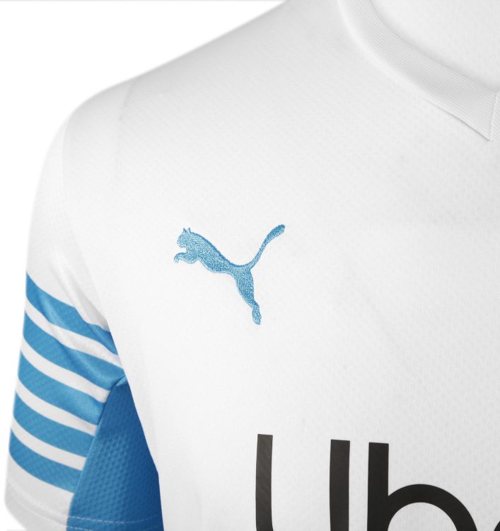 Logo Puma sulla maglia dell'OM 2021