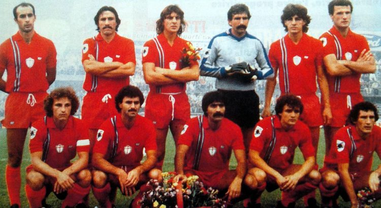 La maglia rossa della Sampdoria nel 1981-82