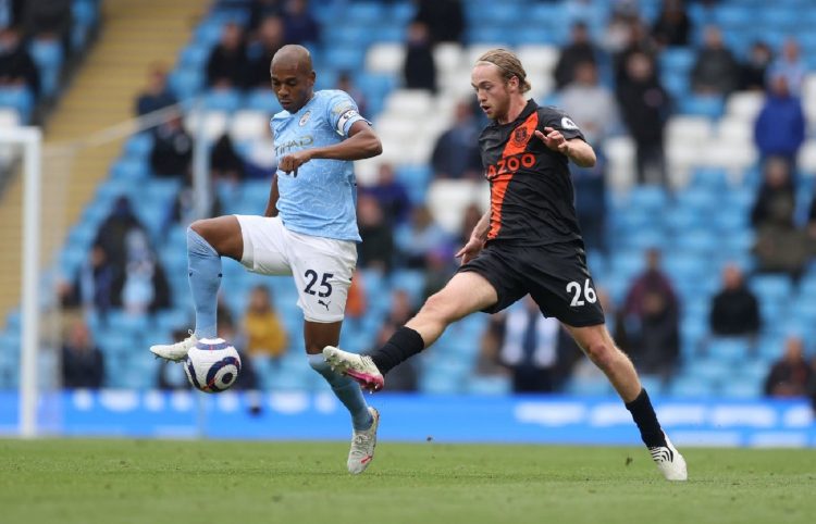 Everton Tom Davies vs Man City