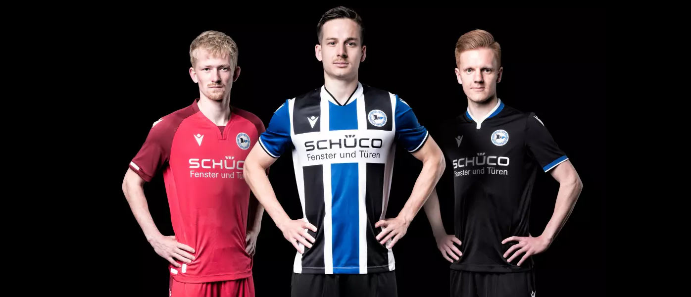 Le nuove maglie dell'Arminia Bielefeld 2021-2022