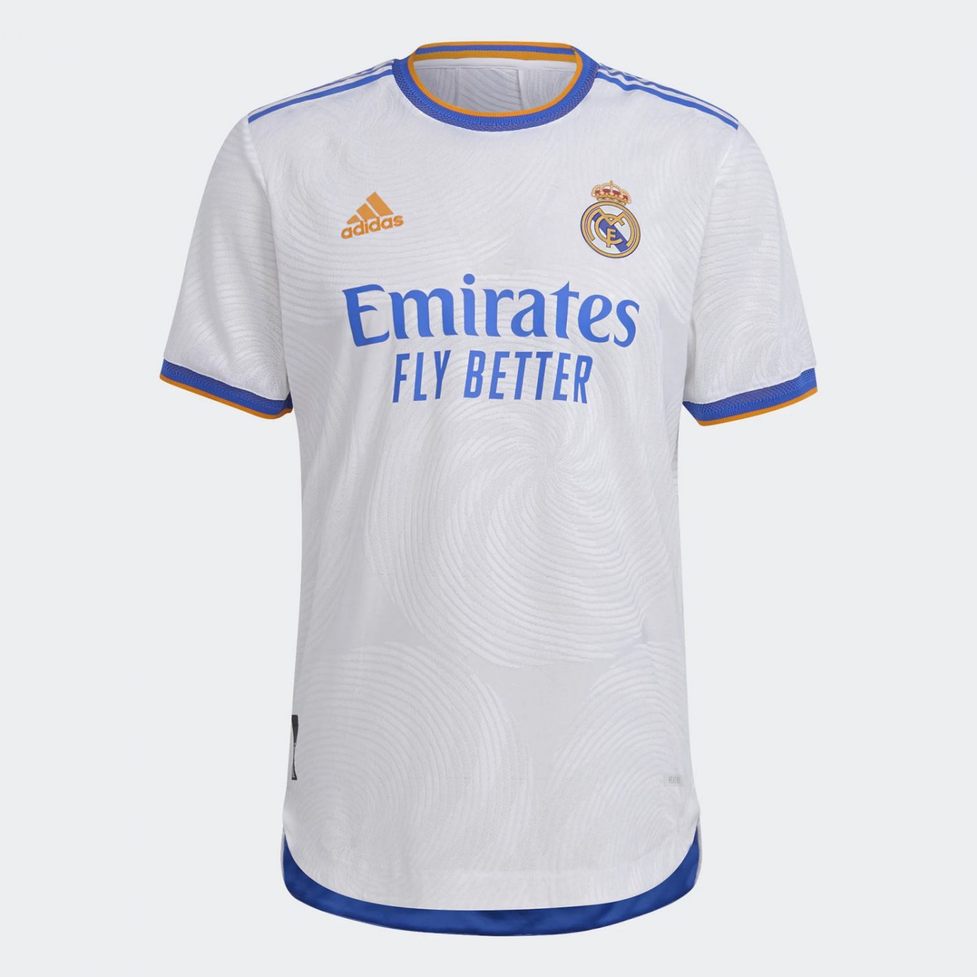 Maglia Real Madrid 20212022, arancio e blu per i Blancos