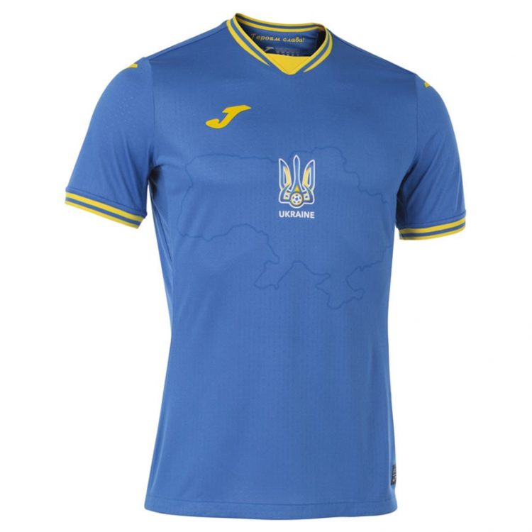 Seconda maglia Ucraina blu 2021-2022