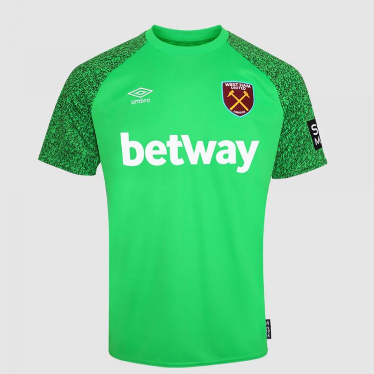 Maglia portiere West Ham 2021-2022 verde