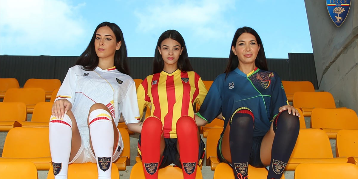 Le nuove maglie del Lecce 2021-2022