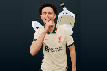 La nuova maglia away del Liverpool 2021-2022