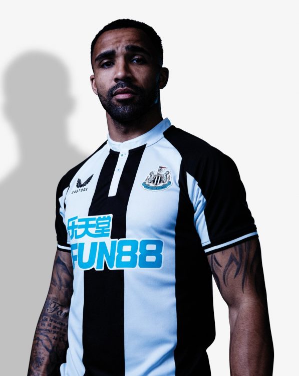 Prima maglia Newcastle indossata