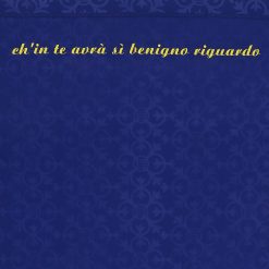 La frase tratta dal canto del Paradiso, maglia Verona