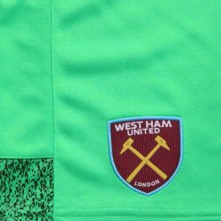 Dettaglio pantaloncini portiere West Ham