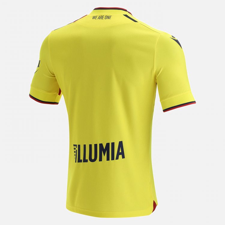 Terza maglia Bologna gialla 2021-2022 retro