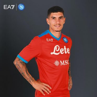 Napoli quarta maglia 2021-2022 rossa