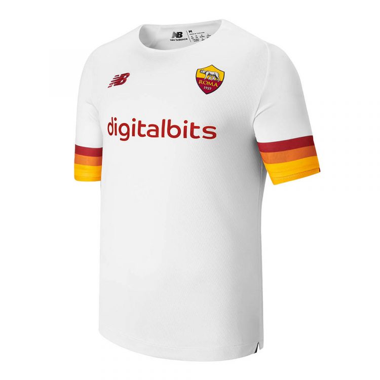 Seconda maglia Roma bianca 2021-2022