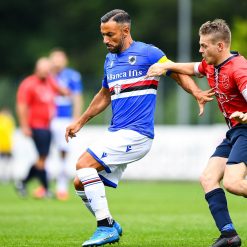 Quagliarella con la divisa della Samp