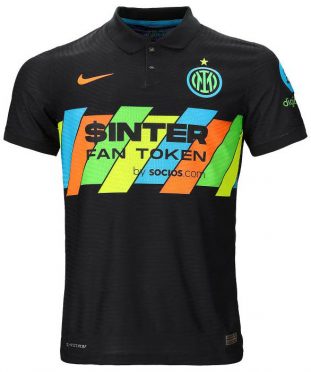 Sponsor Socios.com sulla terza maglia dell'Inter