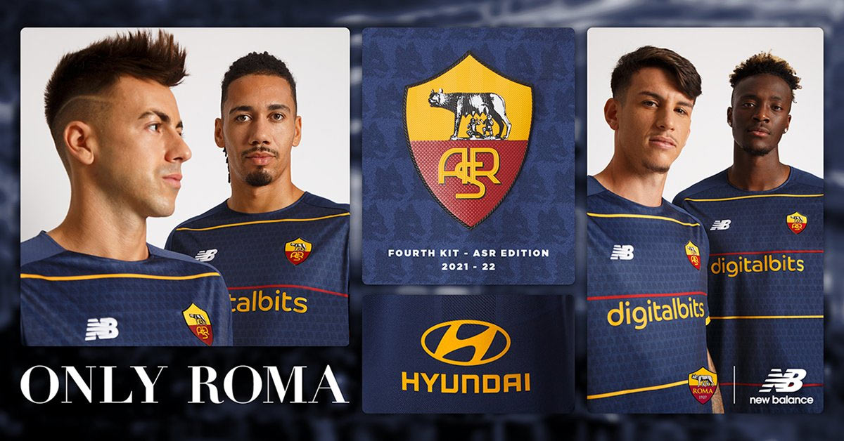 La nuova quarta maglia della Roma