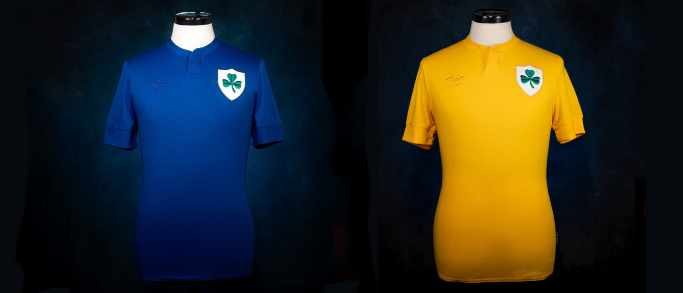 Le maglie dell'Irlanda per i 100 anni firmate Umbro