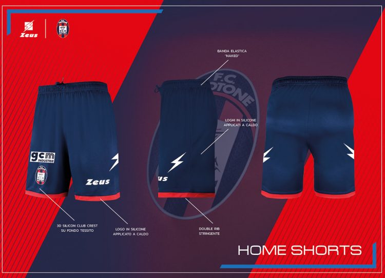 Pantaloncini Crotone blu 2021-22