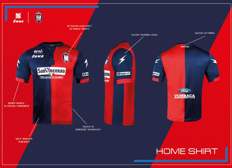 La nuova maglia del Crotone 2021-2022