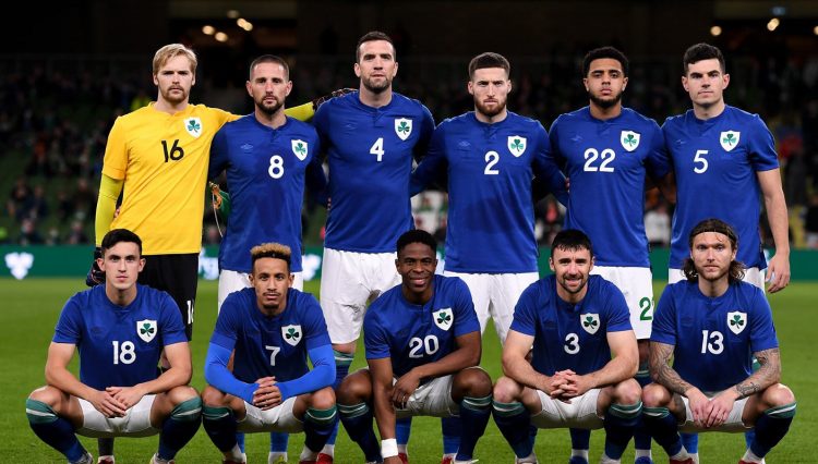 Formazione Irlanda-Qatar, maglia centenario