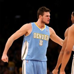 Gallinari con la maglia celeste di Denver