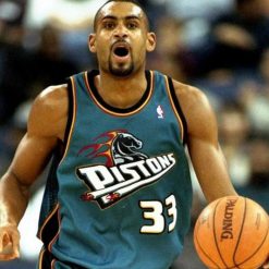 Il cavallo fiammante sulle maglie dei Pistons