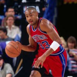 Grant Hill con la maglia dei Pistons